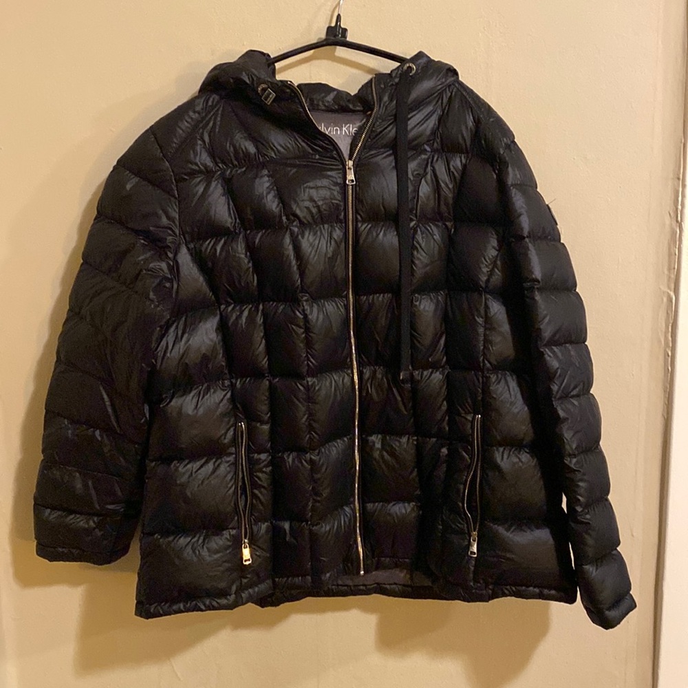 COPY - Calvin Klein black down puffer coat